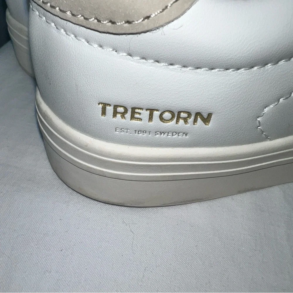 Tretorn Serve Sneakers White and Beige Women's Size 7 Low Top Tennis Shoes